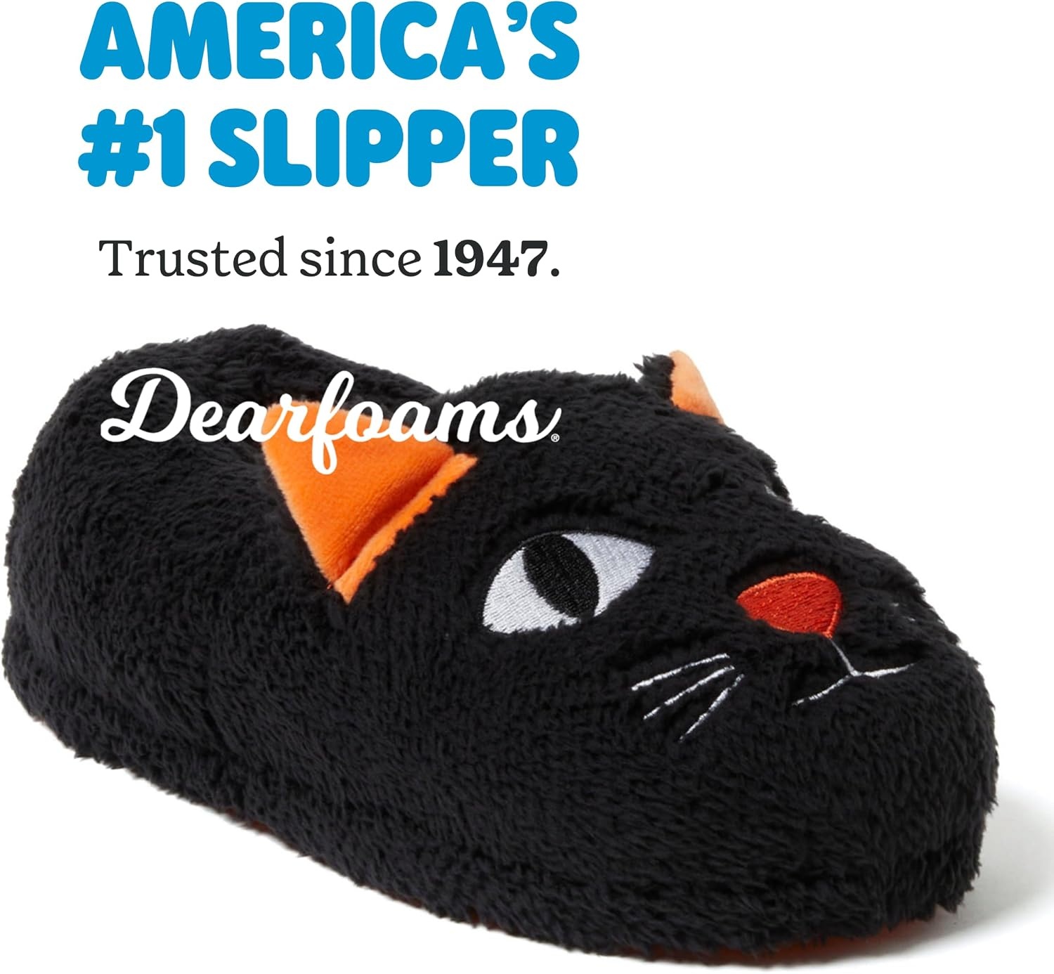 image:imageDearfoams Unisex Adult Matching Family Holiday Christmas Reindeer amp Turkey ScuffBlack Cat