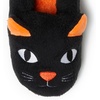 Dearfoams Unisex Adult Matching Family Holiday Christmas Reindeer & Turkey Scuff(Black Cat)