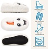 Dearfoams Unisex Adult Matching Family Holiday Christmas Reindeer & Turkey Scuff(Ghost)