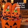 Dearfoams Unisex Adult Matching Family Holiday Christmas Reindeer & Turkey Scuff(Pumpkin)