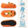 Dearfoams Unisex Adult Matching Family Holiday Christmas Reindeer & Turkey Scuff(Pumpkin)