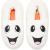 Dearfoams Unisex Adult Matching Family Holiday Christmas Reindeer & Turkey Scuff(Ghost)