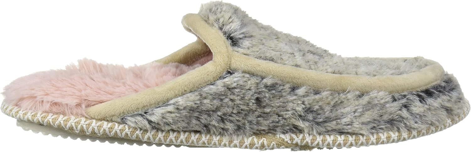 image:imageDearfoams Womens Pile Scuff W Velour Trim SlipperBrown