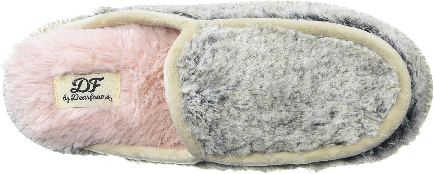 image:imageDearfoams Womens Pile Scuff W Velour Trim SlipperBrown