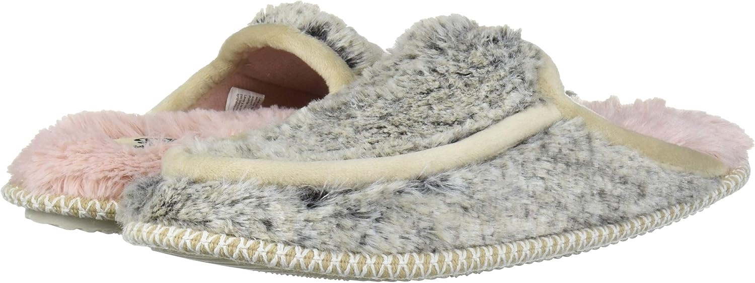 image:imageDearfoams Womens Pile Scuff W Velour Trim SlipperBrown
