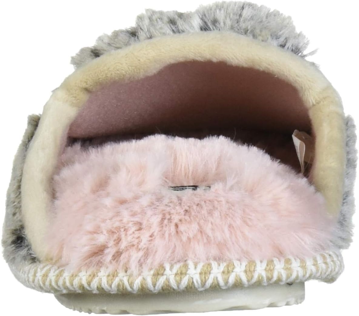 image:imageDearfoams Womens Pile Scuff W Velour Trim SlipperBrown