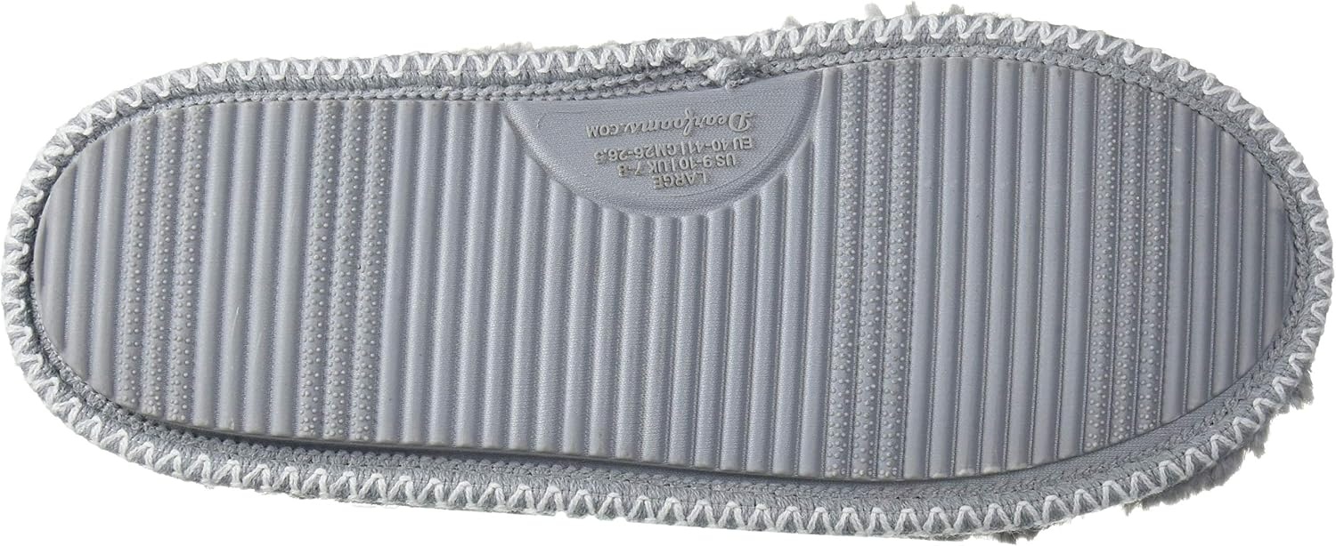 image:imageDearfoams Womens Pile Scuff W Velour Trim SlipperGrey