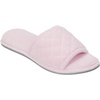 Dearfoams Women’s Micro Terry Slide with Quilted Vamp, Fresh Pink, 8-Jul