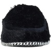 Dearfoams Women’s Pile Scuff W Velour Trim Slipper(Black Solid)