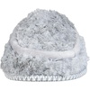 Dearfoams Women’s Pile Scuff W Velour Trim Slipper(Grey)