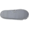Dearfoams Women’s Pile Scuff W Velour Trim Slipper(Grey)