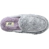 Dearfoams Women’s Pile Scuff W Velour Trim Slipper(Grey)