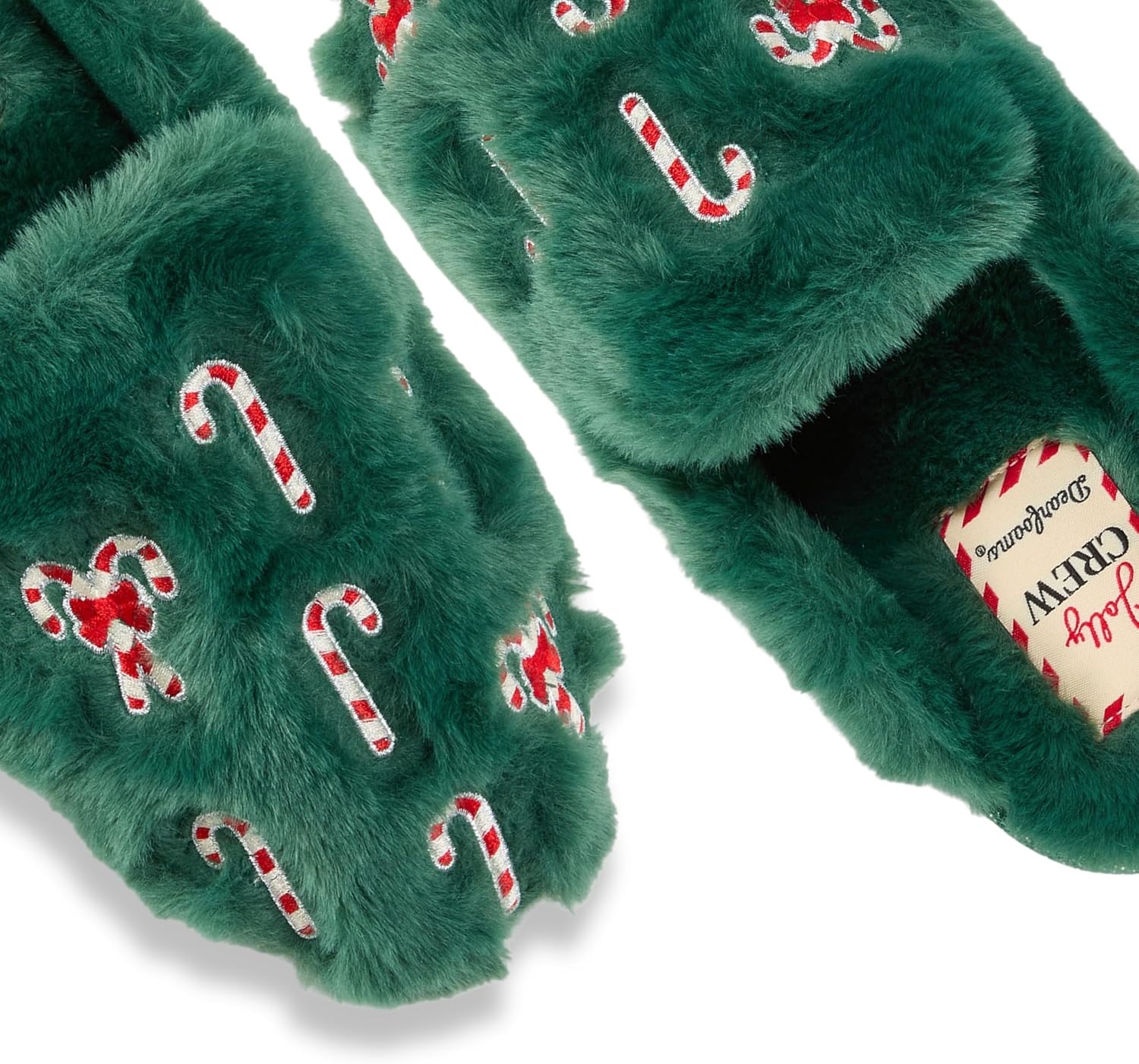 image:imageDearfoams womens Icon Embroidered Slippers Cozy Fuzzy Scuff House ShoesSpruce