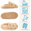 Dearfoams womens Icon Embroidered Slippers, Cozy Fuzzy Scuff House Shoes(Christmas Tree Icon)