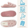 Dearfoams womens Icon Embroidered Slippers, Cozy Fuzzy Scuff House Shoes(Pink)