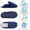 Dearfoams womens Icon Embroidered Slippers, Cozy Fuzzy Scuff House Shoes(Snowflake Icon)