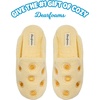 Dearfoams womens Icon Embroidered Slippers, Cozy Fuzzy Scuff House Shoes(Yellow)