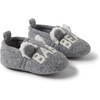 Dearfoams Easter Basket Stuffers Gifts for Kids Toddler Lil Slipper, Light Grey Baby Bear, 6 9 Months Unisex Infant
