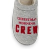 Dearfoams Men’s Christmas Morning Crew Matching Family Holiday House Shoes(Christmas Crew)