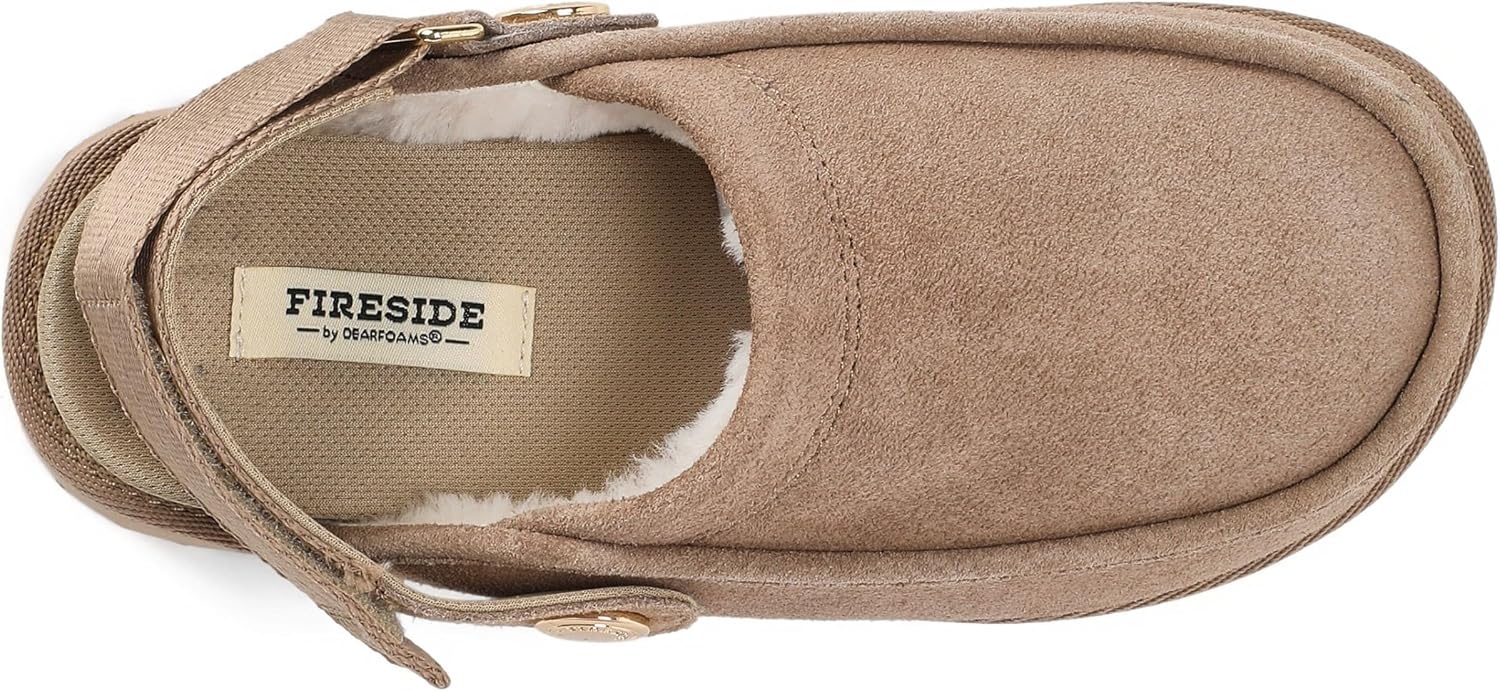 image:imageDearfoams Womens Fireside Coin Convertible MuleDriftwood