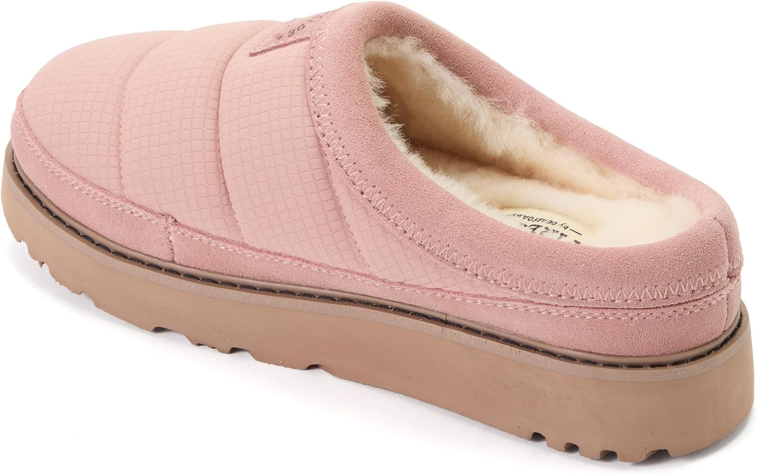 image:imageDearfoams Womens Fireside Greta Sport Nylon Puff ClogDusty Pink