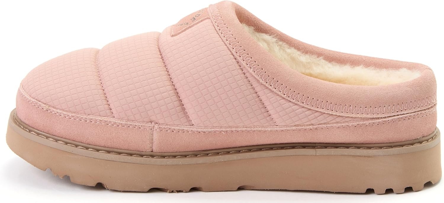 image:imageDearfoams Womens Fireside Greta Sport Nylon Puff ClogDusty Pink