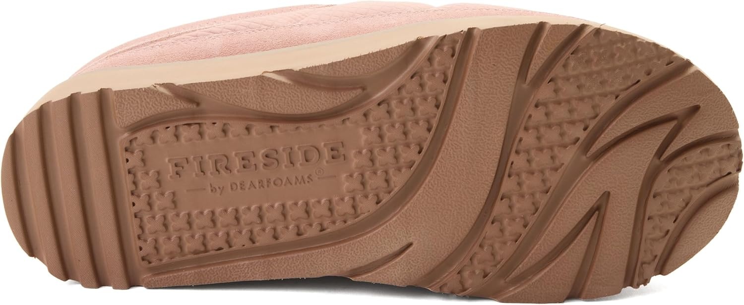 image:imageDearfoams Womens Fireside Greta Sport Nylon Puff ClogDusty Pink