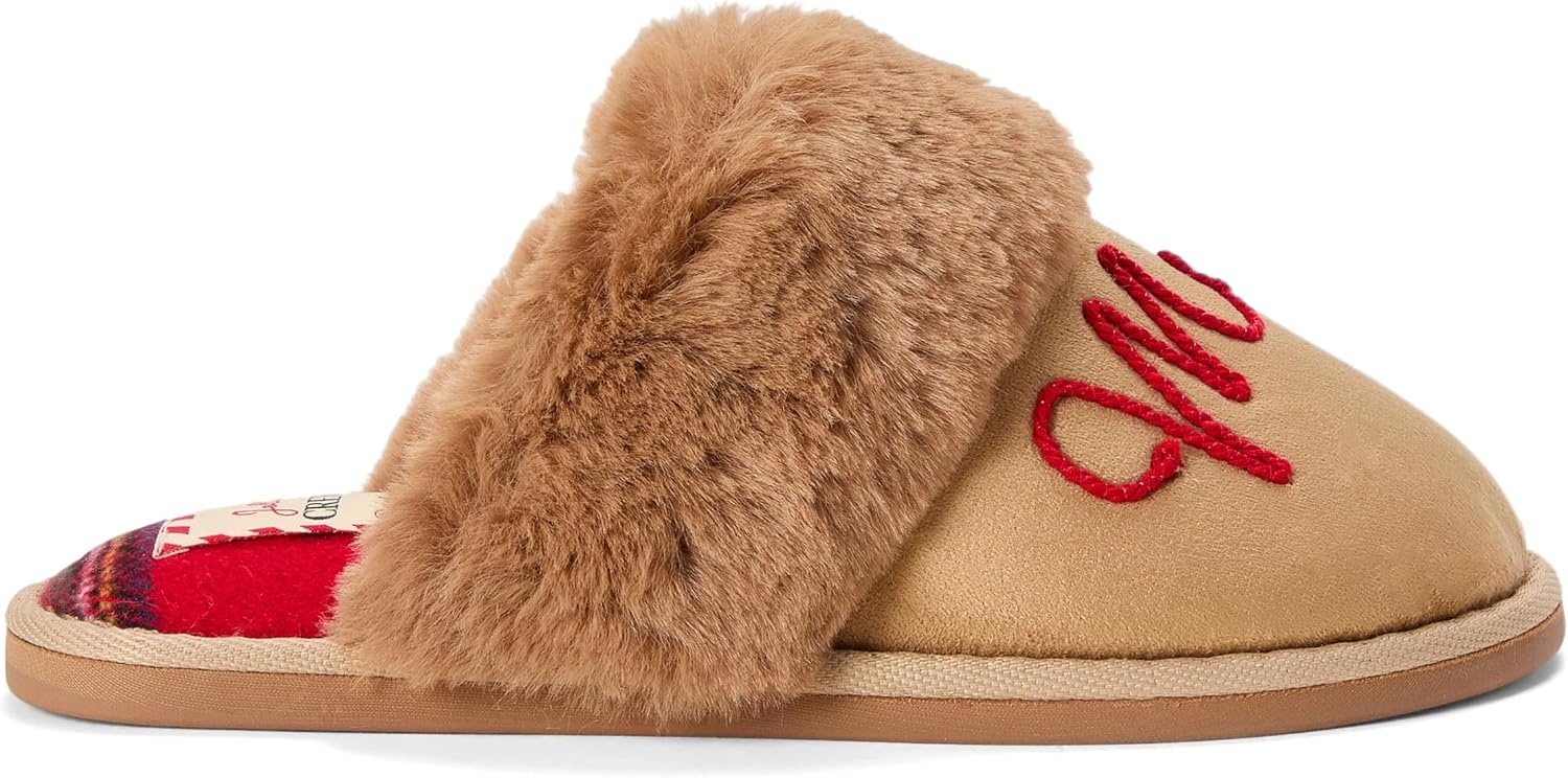 image:imageDearfoams womens Christmas Morning Crew Matching Family Holiday House ShoesMerry Mama