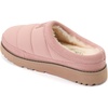 Dearfoams Women’s Fireside Greta Sport Nylon Puff Clog(Dusty Pink)