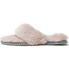 Dearfoams Women’s Marie Furry Thong(Dusty Pink)
