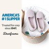 Dearfoams Women’s Rebecca Soft Memory Foam Lightweight House Shoes Cozy Loafer with Warm Lining and Wide Widths Slipper(Light Purple Chenille)