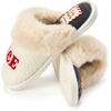 Dearfoams womens Christmas Morning Crew Matching Family Holiday House Shoes(Nice List)