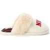Dearfoams womens Christmas Morning Crew Matching Family Holiday House Shoes(Nice List)