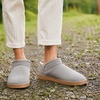 Dearfoams womens Memory Foam House Shoes, Microsuede Bootie, Plush Lined Indoor Outdoor Boot Slippers(Medium Grey)