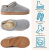 Dearfoams womens Memory Foam House Shoes, Microsuede Bootie, Plush Lined Indoor Outdoor Boot Slippers(Medium Grey)