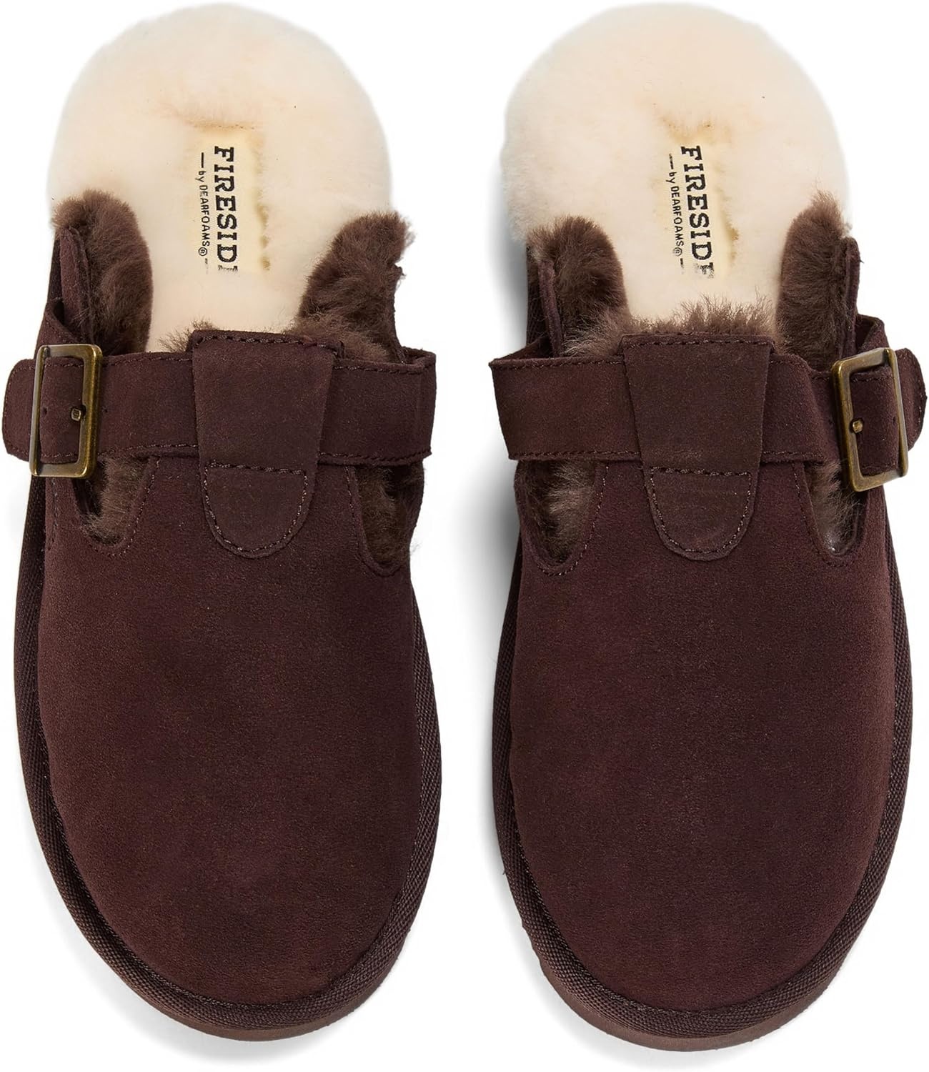 image:imageDearfoams womens Maitland Genuine Shearling ScuffCoffee